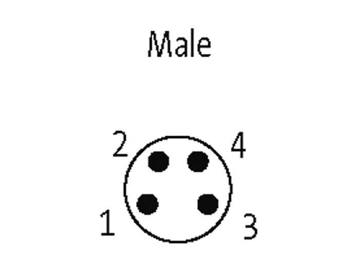 Murrelektronik MOSA M8 - Connecteur Circulaire M8 Mâle Droite 4 Pôles Métal - 7000-08351-0000000