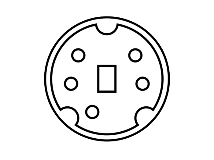 Connecteur mini-DIN Femelle Fiche 5 Pôles