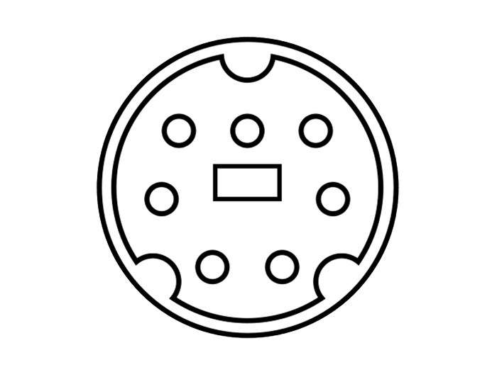 Conector mini-DIN Base Hembra Circuito Impreso 7 Contactos - 10.635/7