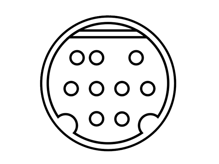 Connecteur mini-DIN Femelle Fiche Circuit Imprimé 9 Pôles