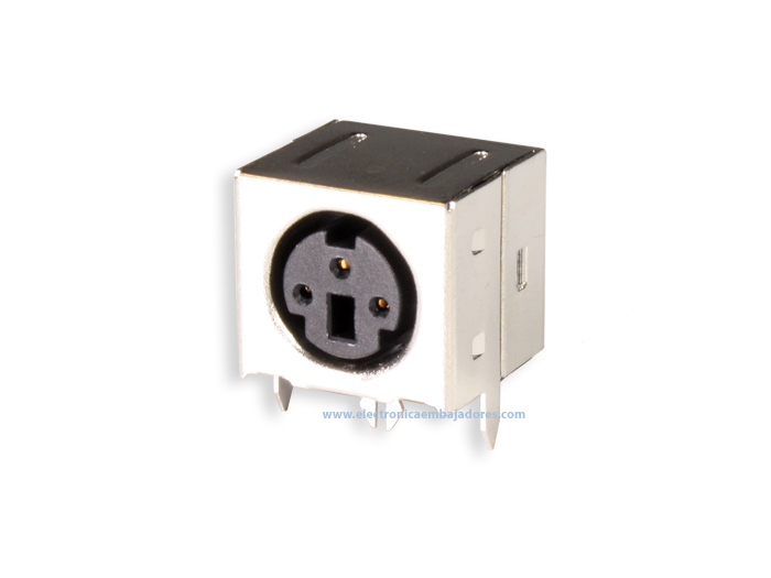 Conector mini-DIN Base Hembra Circuito Impreso 3 Contactos - 10.635/3