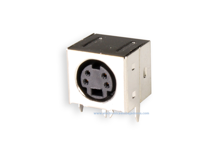 Conector mini-DIN Base Hembra Circuito Impreso 4 Contactos - 10.635/4