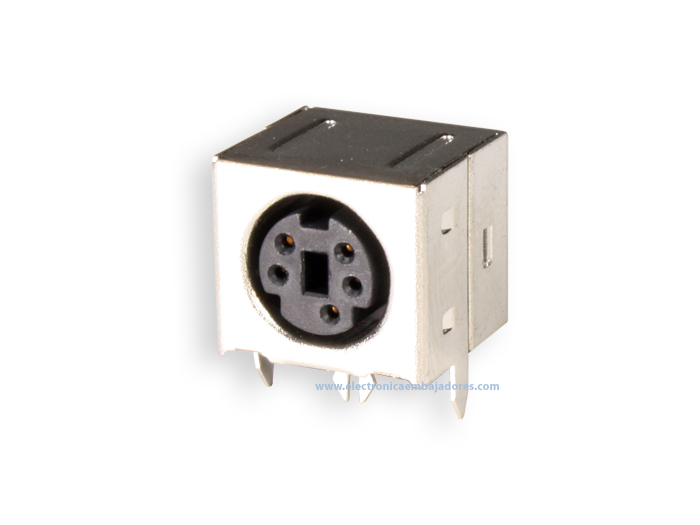 Conector mini-DIN Base Hembra Circuito Impreso 5 Contactos