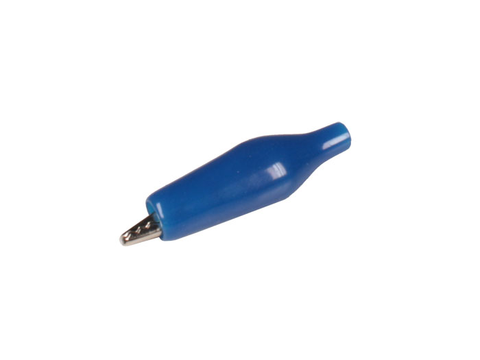 Pince Crocodile Isolée Soudable Petit - Bleu - CM5BL