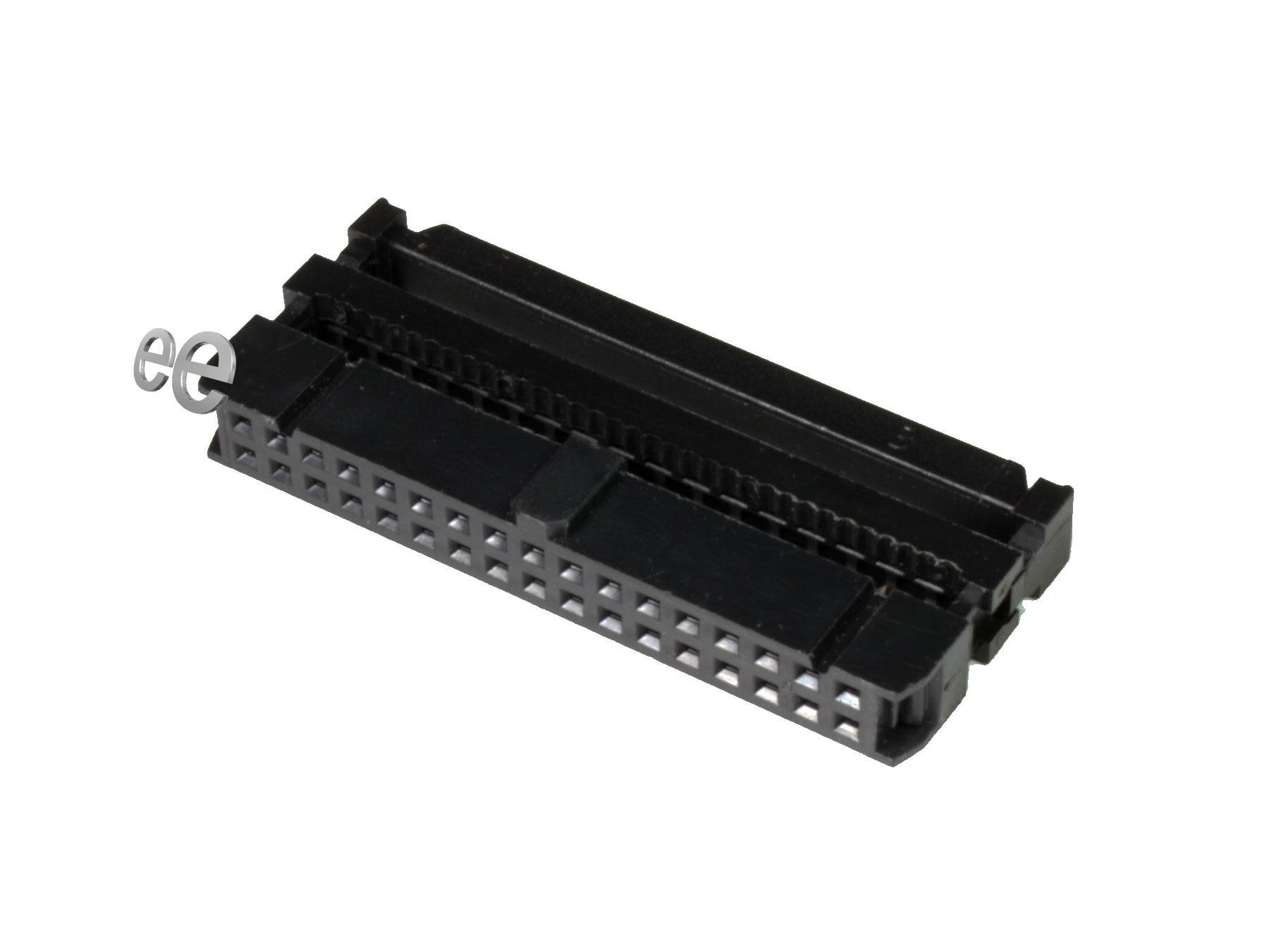 2.54 mm IDC Female Flat Ribbon Cable Connector 2 Rows 2.54 mm Pitch