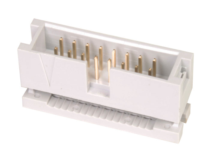 Connecteur Mâle Câble en Nappe IDC 2,54 mm - 2 Rangées - Pas 2,54 mm - 16 Contacts