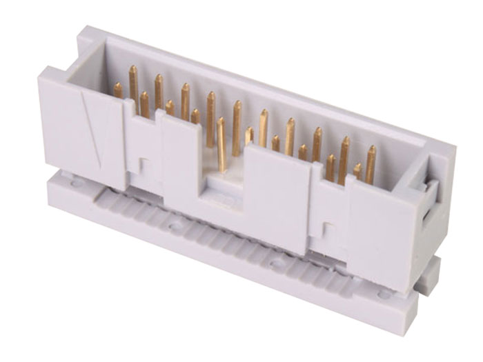 Connecteur Mâle Câble en Nappe IDC 2,54 mm - 2 Rangées - Pas 2,54 mm - 20 Contacts