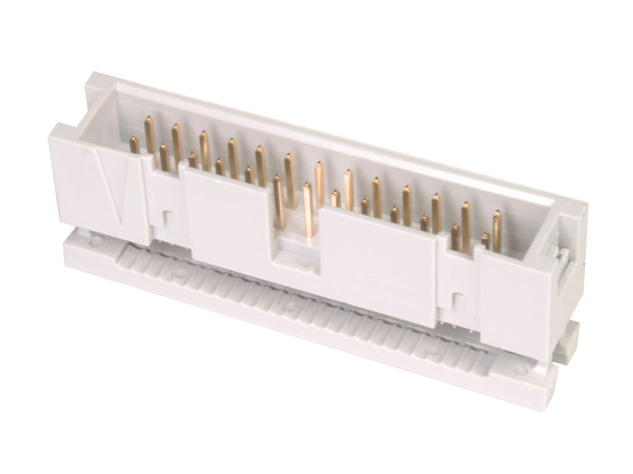 2.54 mm IDC Male Flat Ribbon Cable Connector 2 Rows 2.54 mm Pitch