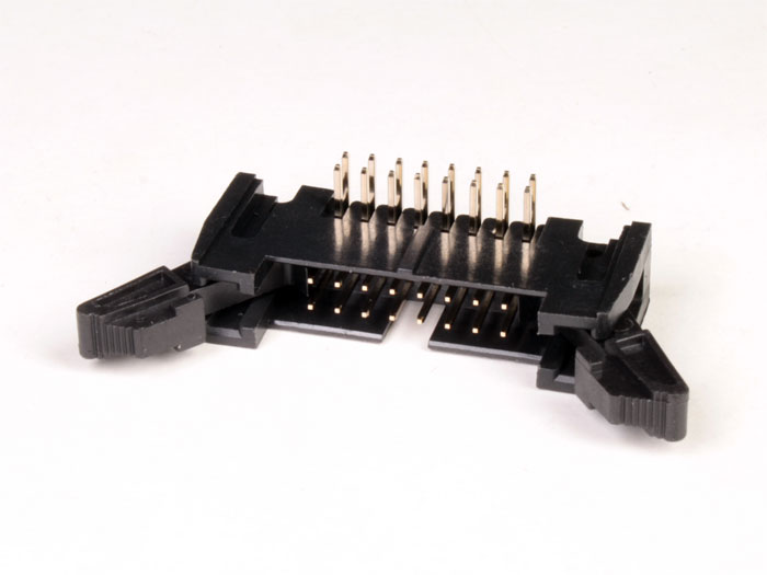 2.54 mm Right Angle PCB Mount Male Flat Ribbon Cable Connector Short