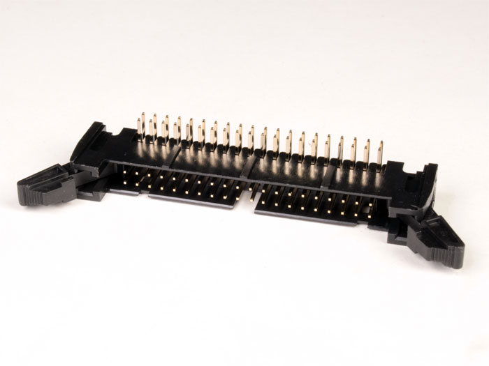 2.54 mm Right Angle PCB Mount Male Flat Ribbon Cable Connector Short