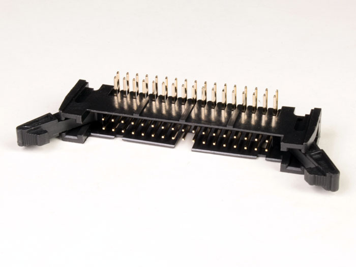 2.54 mm Right Angle PCB Mount Male Flat Ribbon Cable Connector Long Latch - 2 Rows - 34 Pins