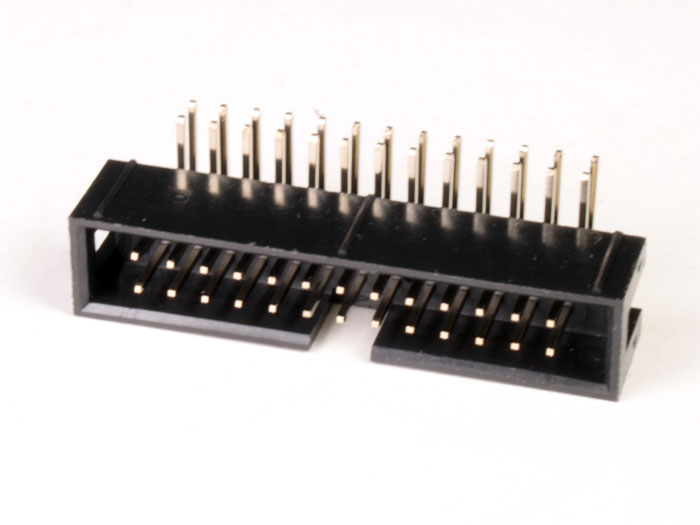 Connecteur Mâle Coudé Câble Nappe PBC - Pas 2,54 mm - 2 Rangées 26 Contacts