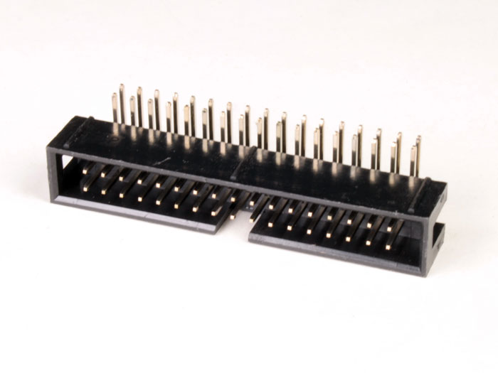Conector Macho Acodado Cinta Plana PCB 2,54 mm Bajo Perfil - 34 Contactos