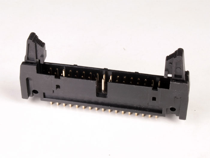 Connecteur Mâle Droit Câble Nappe PBC - Pas 2,54 mm - 2 Rangées 34 Contacts - Extracteur Court