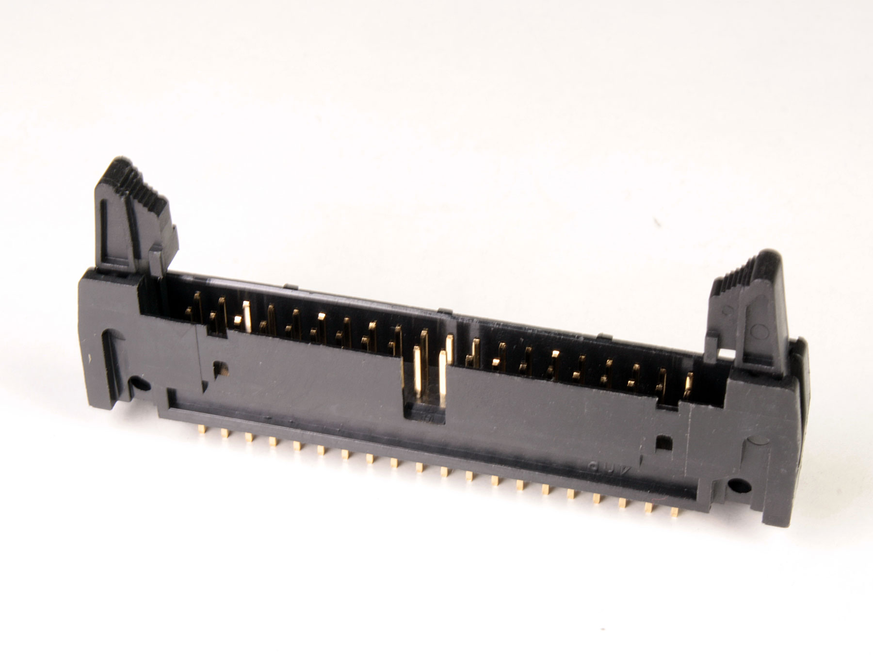 2.54 mm Straight PCB Mount Male Flat Ribbon Cable Connector Short Latch