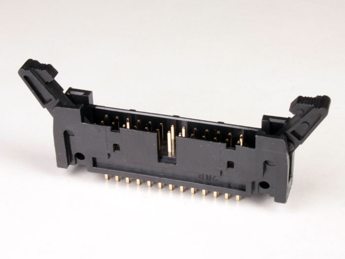 2.54 mm Straight PCB Mount Male Flat Ribbon Cable Connector Long Latch