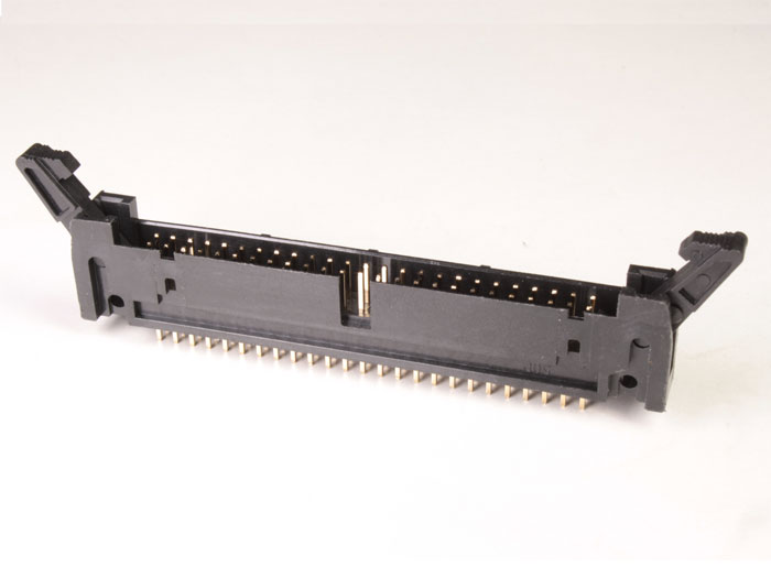 2.54 mm Straight PCB Mount Male Flat Ribbon Cable Connector Long Latch