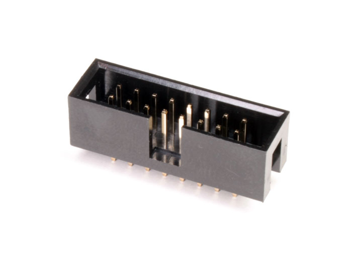 Connecteur Mâle Droit Câble Nappe PBC - Pas 2,54 mm - 16 Contacts