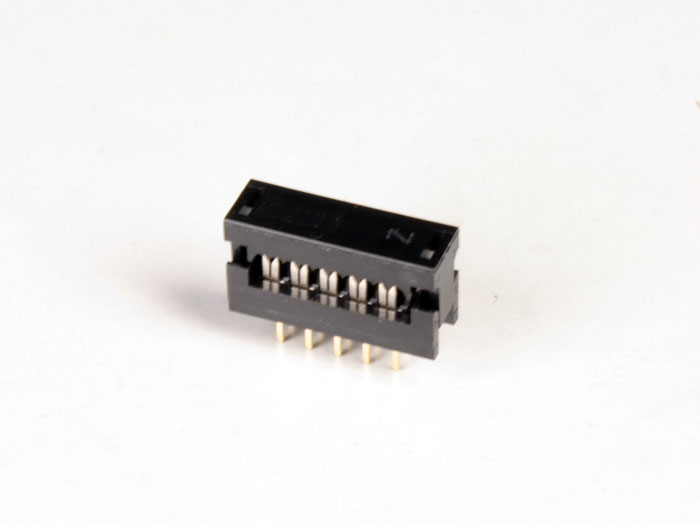Connecteur Câble Nappe IDC DIP 2,54 mm - 2 Rangées Pas 2,54 mm - 10 Contacts