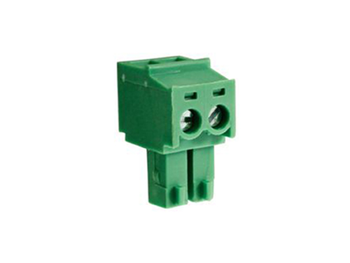 Bloque de Terminales Enchufable Hembra 90º para Cable, 2 Vías, 3.81mm, 10A, Verde