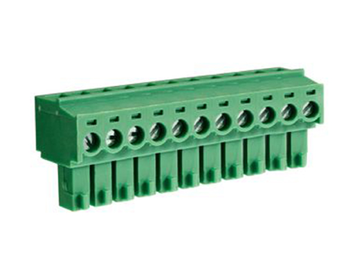 3.81mm Pitch 11 Contacts Female 90 Pluggable Terminal Block, Cable Mount, 10A, Green