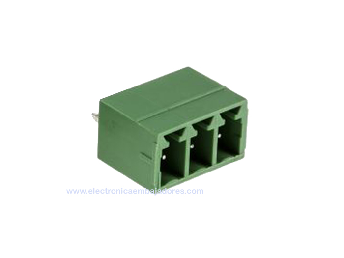 3.81 mm Pitch - Pluggable Straight PCB Male Terminal Block 3 Contacts