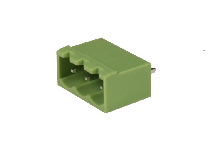 Xinya - Bloco Terminais Plugável Macho Reto Fechado para PCB, 3 Vias, 5.08mm, 15A, Verde