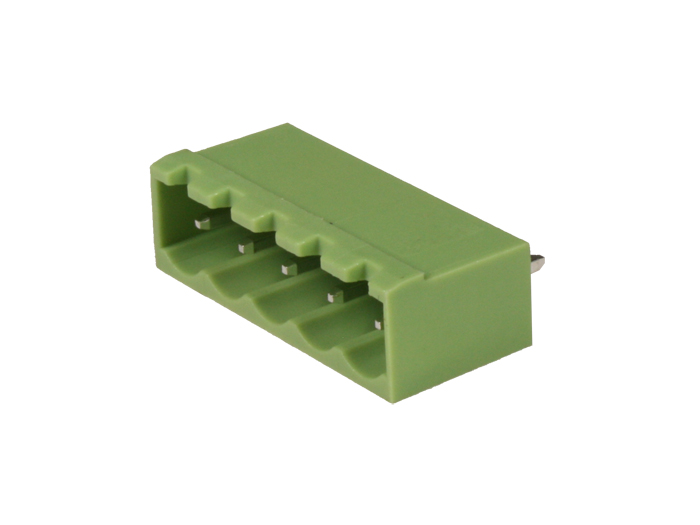 5.08 mm Pitch - Pluggable Straight Male Closed Terminal Block - 5 Contacts - RVC05X