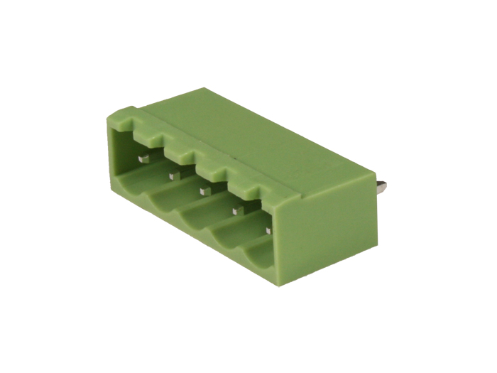 Xinya - Bloco Terminais Plugável Macho Reto Fechado para PCB, 5 Vias, 5.08mm, 15A, Verde