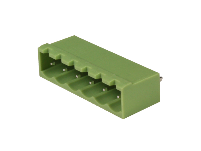 Xinya - Bloco Terminais Plugável Macho Reto Fechado para PCB, 6 Vias, 5.08mm, 15A, Verde