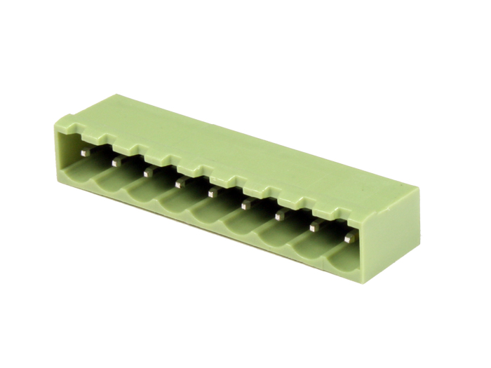 5.08 mm Pitch - Pluggable Straight Male Closed Terminal Block - 9 Contacts - RVC09X