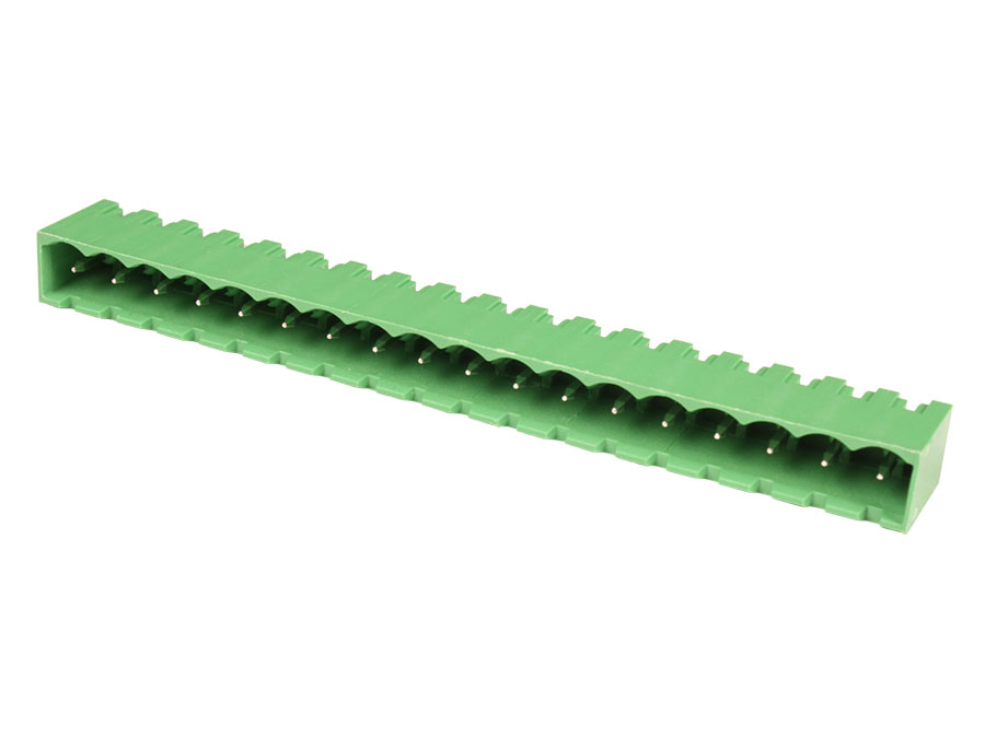 Würth Electronik WR-TBL - Bloc de Jonction Enfichable Mâle Droit Fermé pour PCB, 18 Contacts, 5.08mm, 20A, Vert - 691311500118