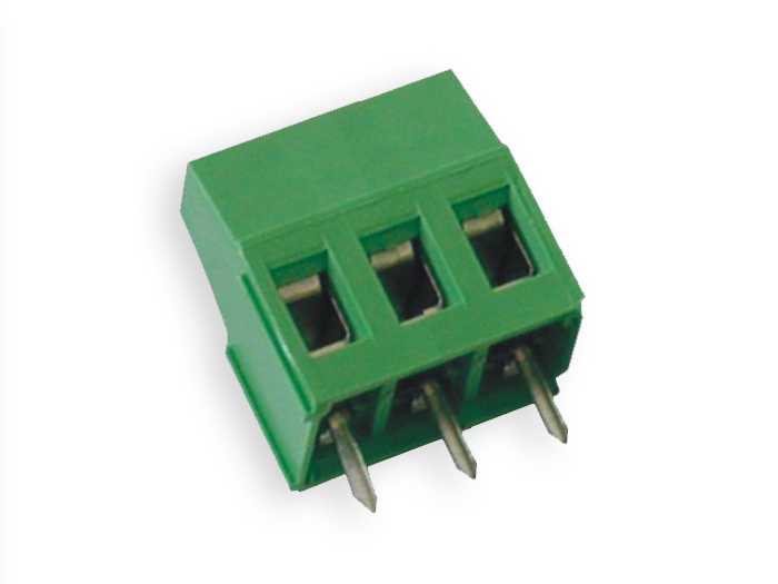 Euroclamp - 5.08mm Pitch 3 Contacts, Straight PCB Terminal Block, 16A, Green - MV253-5,08-V