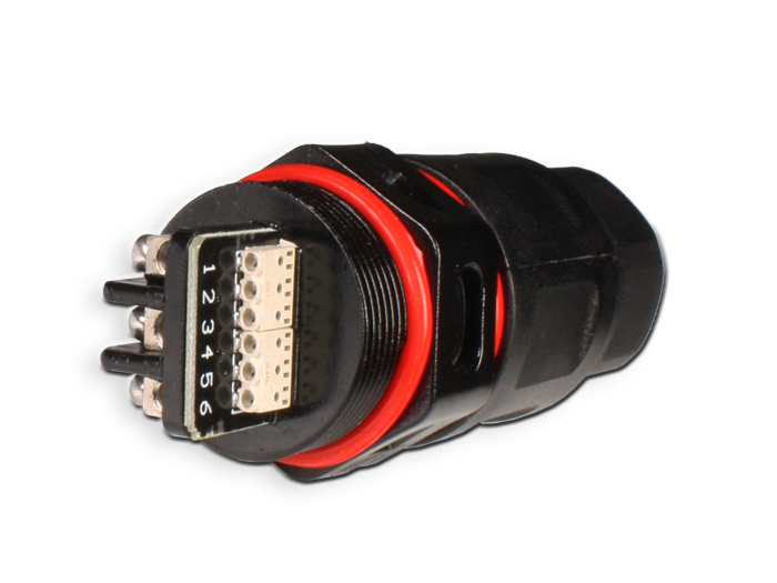 Camdenboss CPWP3P6DI - Connecteur Étanche Junction IP68 - 3 + 6 Pôles