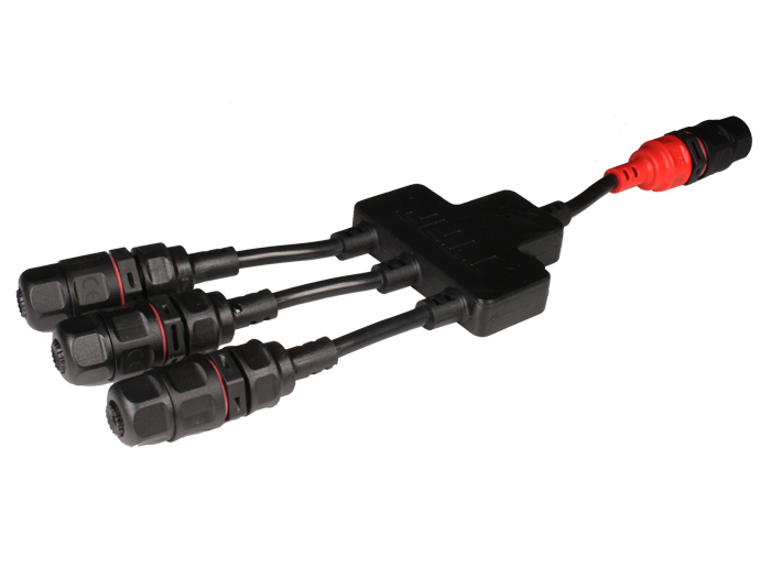 Camdenboss CPWPES1X3 - Dérivation 1 x 3 IP68 - 3 Pôles