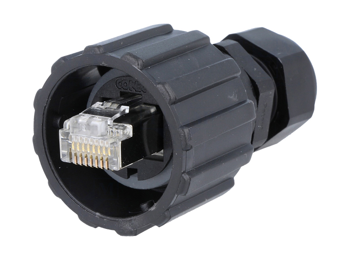 Cable-Mount Male Telephone Connector 8P8C - RJ45 Waterproof