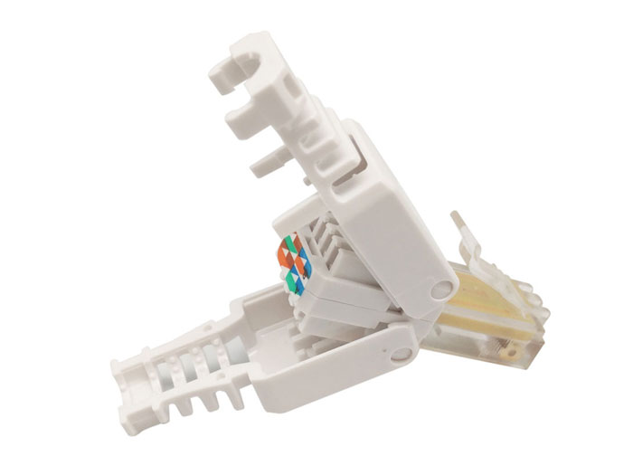 Cable-Mount Male Modular Connector 8P8C (RJ45)