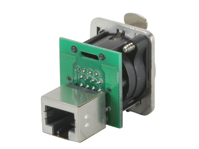 Neutrik etherCON - Connecteur Femelle Panneau 8P8C - RJ45 - NE 8 FDP