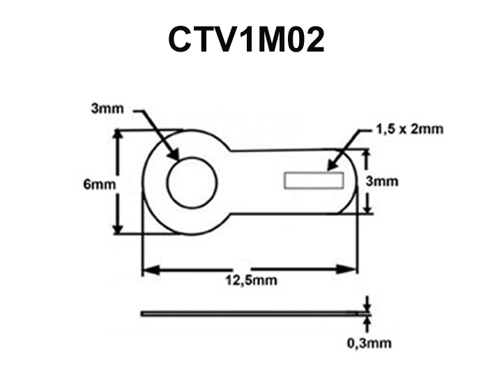 Ring Terminal Ø3 mm - 25 Units