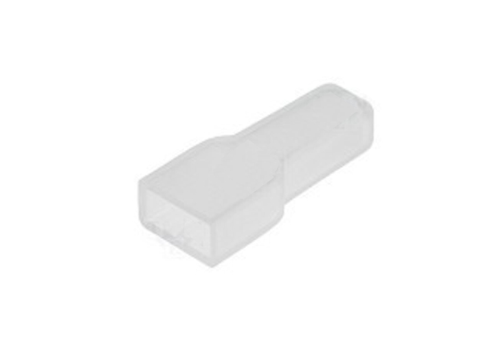 Funda Terminal Faston Hembra 6,4 mm - 100 Unidades - Transparente - PH-1020