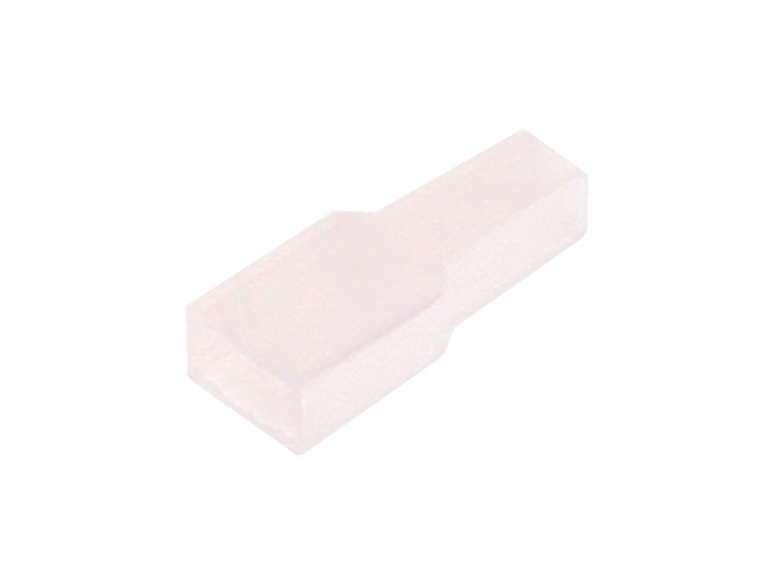 Funda Terminal Faston Hembra 4,8 mm - 100 Unidades - Transparente - PH-1010