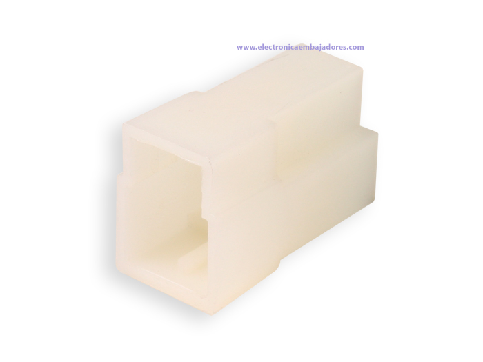 Bloco para Faston Macho 3 Vias (Equivalente: 180940)