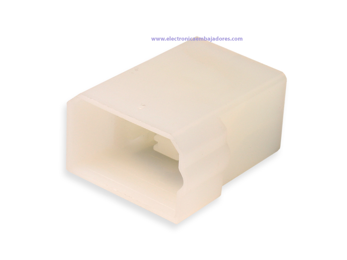 Bloco para Faston Macho 4 Vias (Equivalente: 180901)