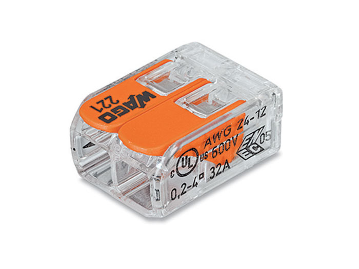 Wago 221-412 - Borne de Connexion - 2 Junctions Jusqu'à 4.0 mm² - 92214120