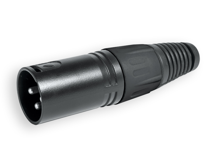 Connecteur XLR Fiche Mâle 3 Pòles - EQ9001/B/BLI