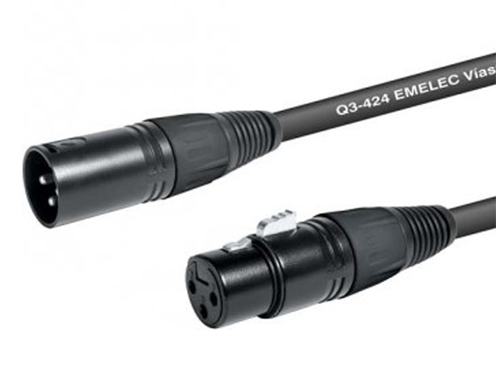 Conexión XLR 3 Polos Macho - XLR 3 Polos Hembra - 0,5 m - EQ-630400S