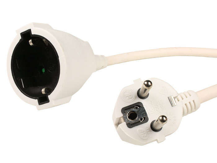 Simon - Electrical Extension Cable with Earthing Contact - 2 m - White - PL166209