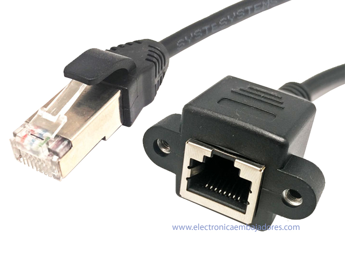 FTP Cat. 5E Male - Femele Patch Cable - 0.3 m