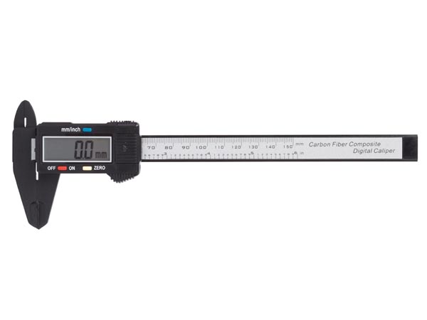 Calibre Digital - Pie de Rey - Plástico/Fibra de carbono - En bolsa
