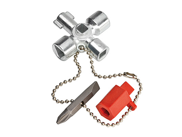 Knipex 00 11 03 - Chave de Segurança para Armários Comuns e Sistemas de Desligamento